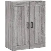 vidaXL Wandkast 69,5x34x90 cm bewerkt hout grijs sonoma eikenkleurig