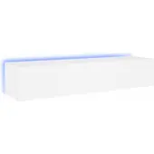 vidaXL Tv-wandmeubels met LED-verlichting 2 st 80x35x31 cm wit