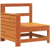 vidaXL Tuinbank met armleuning 69x62x70,5 cm grenenhout wasbruin