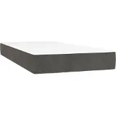 vidaXL Pocketveringmatras 80 x 210 x 20 cm Donkergrijs
