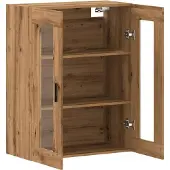 vidaXL Wandkast 69,5x34x90 cm artisanaal eikenkleurig
