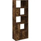 vidaXL Boekenkast 70x36x189 cm bewerkt hout gerookt eikenkleurig