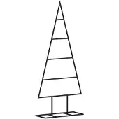 vidaXL Kerstdecoratie kerstboom 60 cm metaal zwart