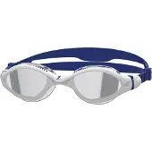 Zoggs Tiger Lsr+ Mirror Swimming Goggles Wit,Blauw Regular