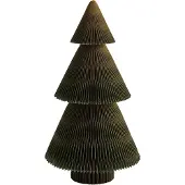Beliani VEFSNA - Set van 2 kerstfiguren - Beige/Groen - Papier