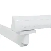 vidaXL Inklapbaar Zonnewering Frame Wit 350 x 250 cm Aluminium
