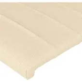 vidaXL Hoofdborden 160x5x78/88 cm stof crèmekleurig
