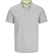 Jack & Jones Shirt 'JJEPAULOS' lichtgrijs / limoen