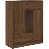 vidaXL Dressoir met lades en deuren 73x31x90 cm bruin eiken