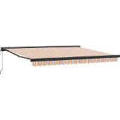 vidaXL Uitschuifbare luifel Meerkleurig 400 × 300 cm Stof en Metaal