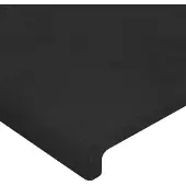 vidaXL Hoofdbord zwart 200x5x118/128 cm fluweel