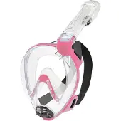 Cressi Baron Snorkeling Mask Transparant,Roze S-M