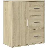 vidaXL Dressoir 60x31x70 cm bewerkt hout sonoma eikenkleurig