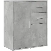 vidaXL Dressoir 60x31x70 cm bewerkt hout betongrijs