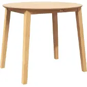 vidaXL Eettafel massief hout naturel rubber