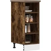 vidaXL Onderkast Riga 30x44,5x81,5 cm bewerkt hout gerookt eikenkleurig