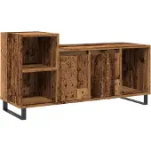 vidaXL Tv-meubel 100x35x55 cm bewerkt hout oud houtkleurig