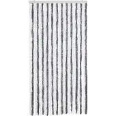 vidaXL Vliegenhor met grijze en witte chenille, 100x200 cm