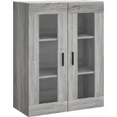 vidaXL Bovenkast 69,5x34x90 cm grijs sonoma eikenkleurig