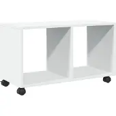vidaXL Rolkast 72x33x42,5 cm bewerkt hout wit