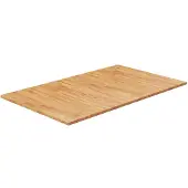 vidaXL Wastafelblad 100x60x1,5 cm behandeld massief hout lichtbruin