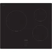 Bosch Inductiekookplaat - BOSCH Serie 2 - 3 branders - 52,2 x 59,2 x 5,1 cm - PUC611AA5E - Zwart