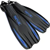 Seac Sub U1000 Diving Fins Bungee Strap Blauw S-M