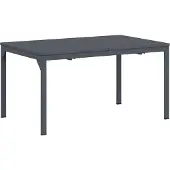 vidaXL Eettafel voor buiten, inklapbaar, antraciet, 210 x 90 x 73 cm, staal