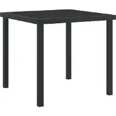 vidaXL Tuin Eettafel Set 5 st Grijs poly rattan