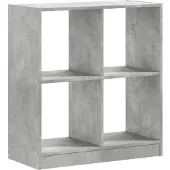 vidaXL Boekenkast 68,5x32x75 cm bewerkt hout betongrijs