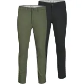 Jack & Jones 2-pack Slim Fit Chinobroek 32/34 Zwart