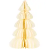 Springos Kerstbal | Papier | 18 Cm | 3D | Ecru