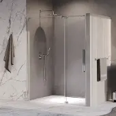 Brauer Stellar Nis Draaideur 2-delig - 160x200cm - Chroom - Veiligheidsglas - Douche, Douchedeuren - 8720724567222