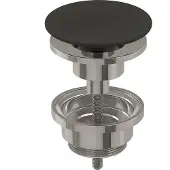 Ink Niet-afsluitbare Plug Keramiek - Mat Middernachtgrijs - 8718835167820 - Wastafels, Afvoerpluggen