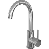 Brauer Stripe hoge opbouw wastafelmengkraan met draaibare ronde uitloop model A chroom