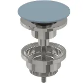 Ink Niet-afsluitbare Plug Keramiek - Mat Lichtblauw - 8718835167844 - Wastafels, Afvoerpluggen