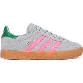 Adidas Sneakers 'Gazelle' zilvergrijs / donkergroen / lichtroze