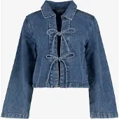 TwoDay korte dames spijkerjas blauw maat XL