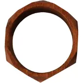 Costume National Vrouwen Bruin Houten Gemerkte Armband