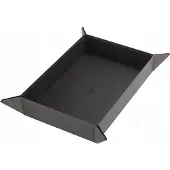GameGenic Dice Tray Magnetic Rectangular - Zwart / Grijs
