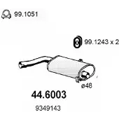 ASSO 44.6003 Uitlaat middendemper