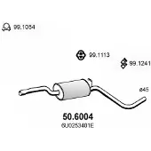 ASSO 50.6004 Uitlaat middendemper