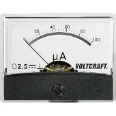 Voltcraft AM-60X46/100µA/DC AM-60X46/100µA/DC Inbouwmeter AM-60X46/100µA/DC 100 µA Draaispoel