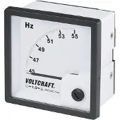Voltcraft AM-72X72/50HZ: Analoog inbouwmeetinstrument. AM-72X72/50HZ, 45 - 55 Hz, roterende spoel