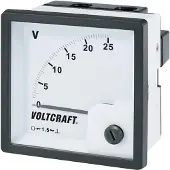 Voltcraft AM-72x72/25V AM-72x72/25V Analoog inbouwmeetinstrument AM-72x72/25 V 25 V Draaispoel