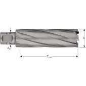 Rotec HM Kernboor HARD-LINE, universeel 19, ø19x80 - 5460192
