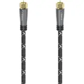 Hama 00205078 Aansluitkabel Satelliet Zwart, Grijs 3 m