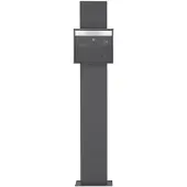 ML-Design Staande brievenbus 36x31,5x11,5 cm antraciet roestvrij staal ML design