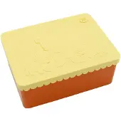 Blafre lunchbox beer oranje lichtgeel
