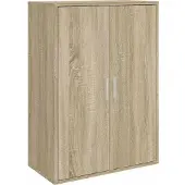 vidaXL Dressoir 60x31x84 cm bewerkt hout sonoma eikenkleurig